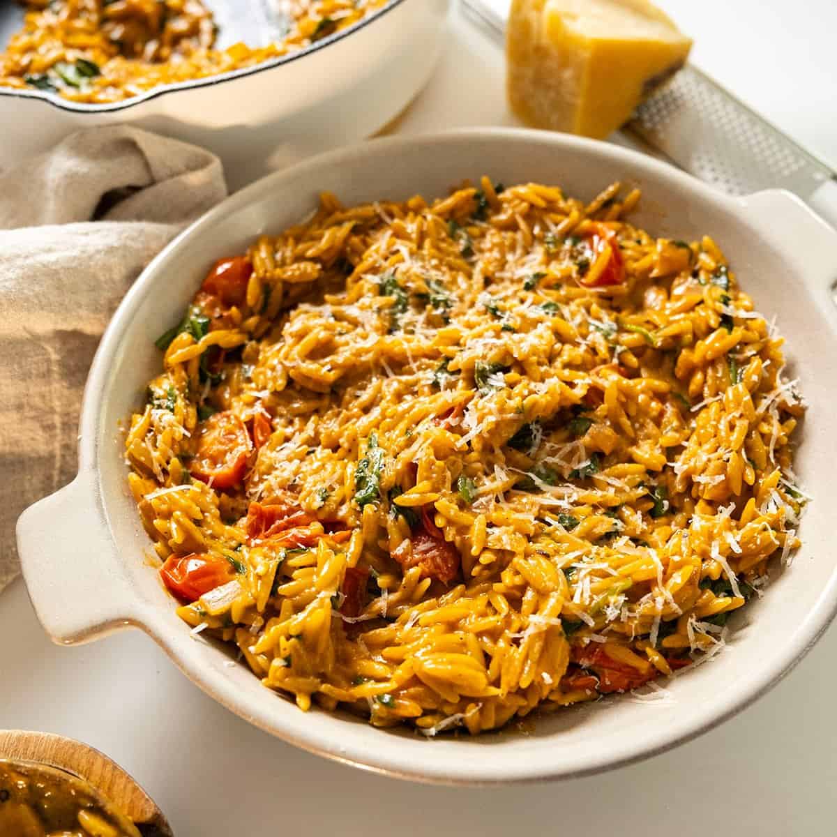 One-Pot Creamy Tomato Orzo: Easy Weeknight Meal with Cottage Cheese